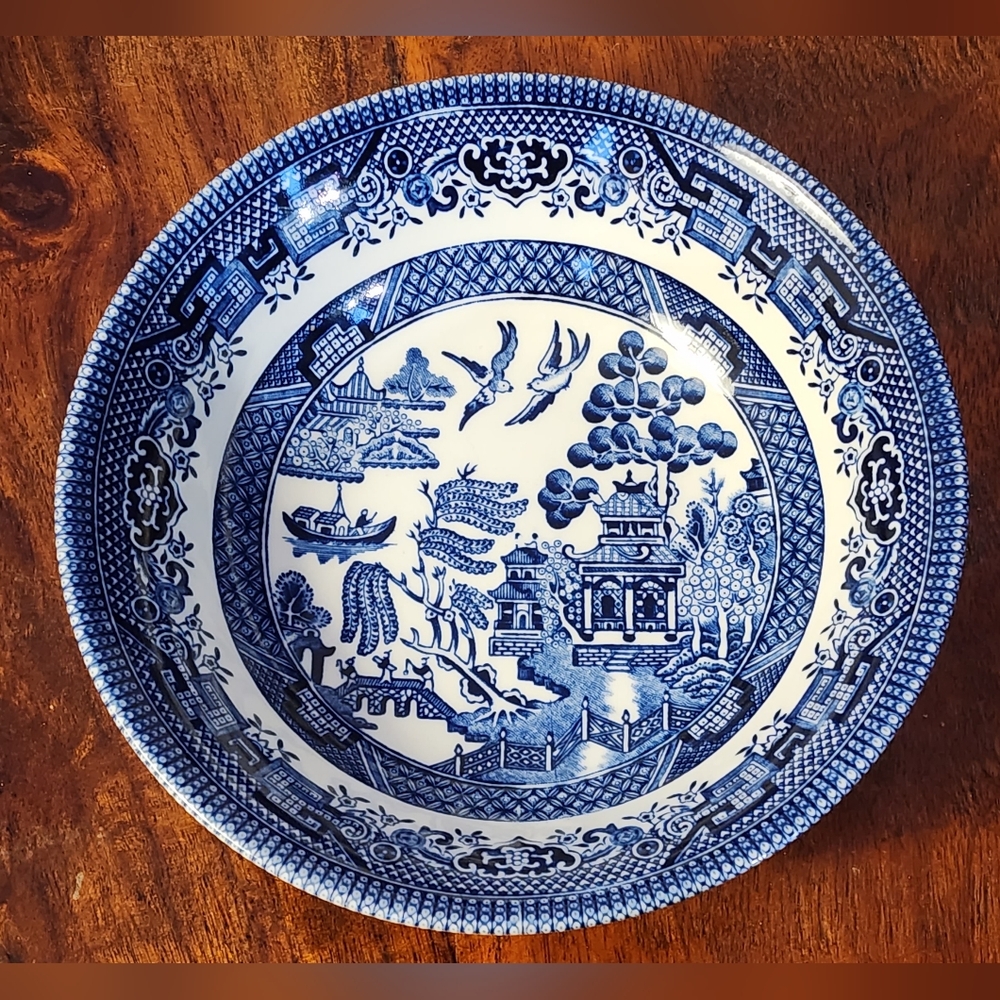 Churchill Blue Willow Pattern Bowl